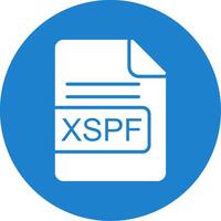 XSPF File Format Multi Color Circle Icon vector