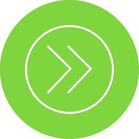 Chevron Multi Color Circle Icon vector