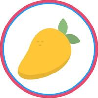 Mango Flat Circle Icon vector