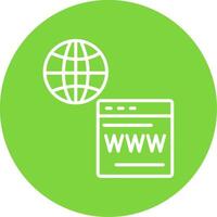 Web Services Multi Color Circle Icon vector