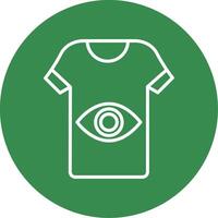 T Shirt Multi Color Circle Icon vector