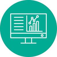 Dashboard Multi Color Circle Icon vector