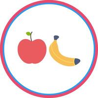 Healthy Eating Flat Circle Icon vector