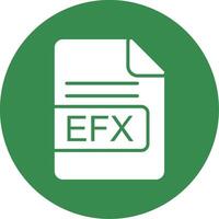EFX File Format Multi Color Circle Icon vector