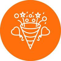 Confetti Multi Color Circle Icon vector