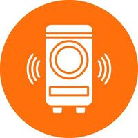 Woofer Multi Color Circle Icon vector