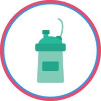 Protein Shake Flat Circle Icon vector