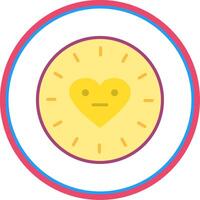 Passion Flat Circle Icon vector