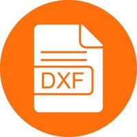 DXF File Format Multi Color Circle Icon vector