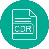 CDR File Format Multi Color Circle Icon vector