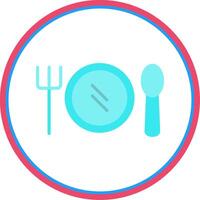 Banquet Flat Circle Icon vector