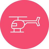 helicóptero multi color circulo icono vector