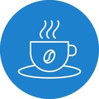 Coffee Cup Multi Color Circle Icon vector