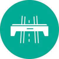 Motorway Multi Color Circle Icon vector