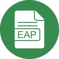 EAP File Format Multi Color Circle Icon vector