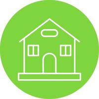 Home Multi Color Circle Icon vector