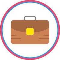Portfolio Flat Circle Icon vector