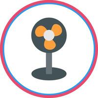 Fan Flat Circle Icon vector