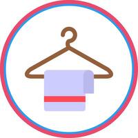 Clothes Hanger Flat Circle Icon vector