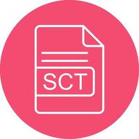 sct archivo formato multi color circulo icono vector