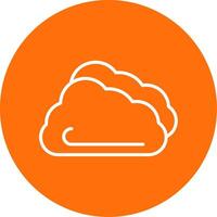 Cloud Multi Color Circle Icon vector