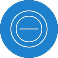 Minus Multi Color Circle Icon vector