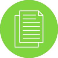 Document Multi Color Circle Icon vector