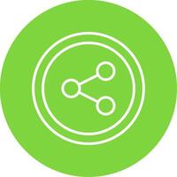 Share Multi Color Circle Icon vector