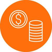 Money Multi Color Circle Icon vector