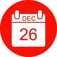 December Multi Color Circle Icon vector