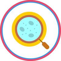 Research Flat Circle Icon vector