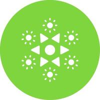 Firework Multi Color Circle Icon vector