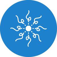 Firework Multi Color Circle Icon vector