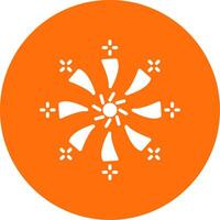 Firework Multi Color Circle Icon vector