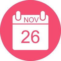 November Multi Color Circle Icon vector