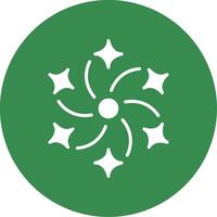 Firework Multi Color Circle Icon vector