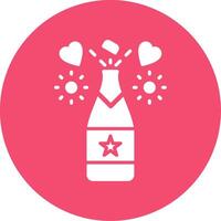 Champagne Multi Color Circle Icon vector