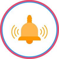 Bell Flat Circle Icon vector