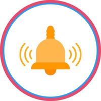 Bell Flat Circle Icon vector