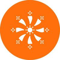 Firework Multi Color Circle Icon vector