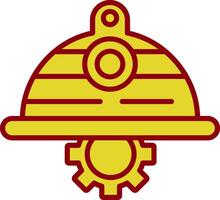 Saftey Helmet Vintage Icon Design vector