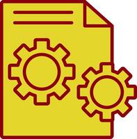 Cogs Vintage Icon Design vector