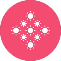 Lights Multi Color Circle Icon vector