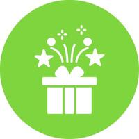 Gifts Multi Color Circle Icon vector