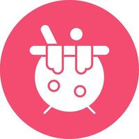 Cauldron Multi Color Circle Icon vector