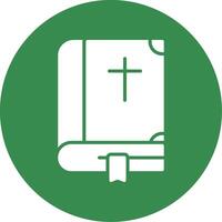 Biblia multi color circulo icono vector