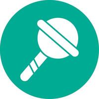 Lollipop Multi Color Circle Icon vector