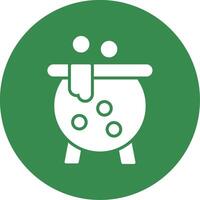 Cauldron Multi Color Circle Icon vector