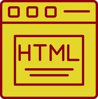 Html Vintage Icon Design vector