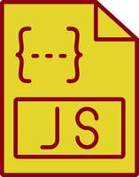 js Clásico icono diseño vector